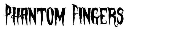 Phantom Fingers font preview